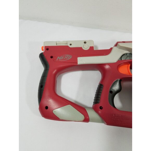 Nerf N-Strike Hornet AS-6 Blaster Dart Blaster Gun Red Gray 2004 - Picture 4 of 7